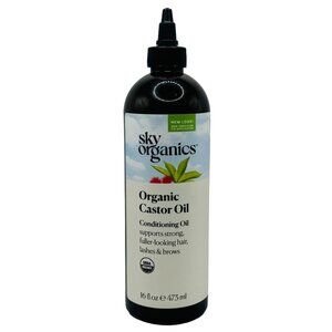Sky Organics, Organic Castor Oil, conditioning oil, healthy hair support,16 oz